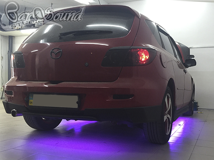 Фиолетовая подсветка неоновая авто