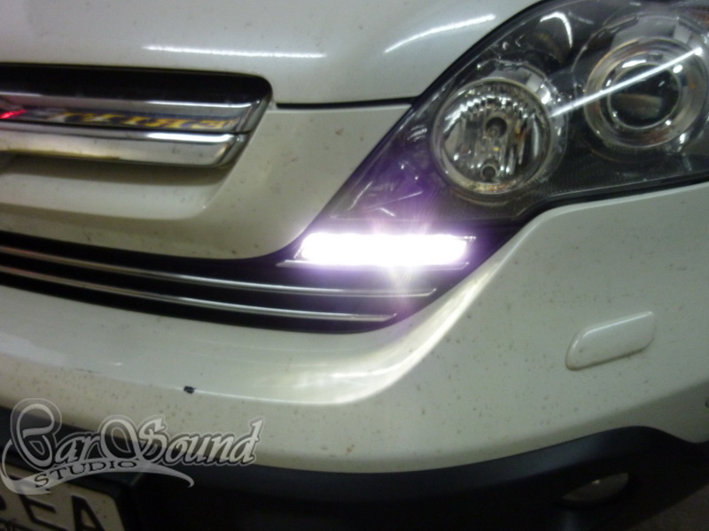 Honda CRV - Установка дневного света