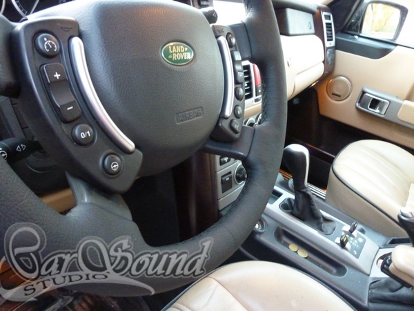 Кожаный руль Land Rover