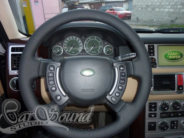 Перетяжка руля кожей Land Rover
