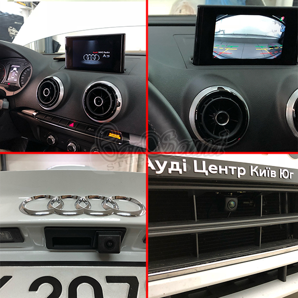 Audi a3 установка камеры заднего вида
