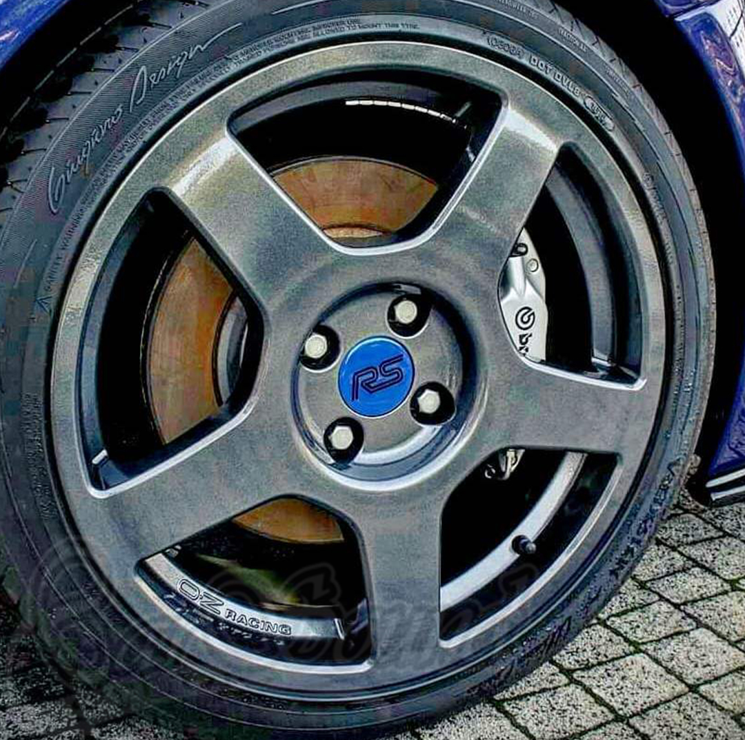 RS колпачки на диски синие
